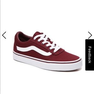 VAN MENS SIZE 8.5 maroon